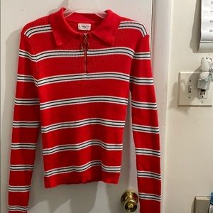 Quarter zip up long sleve top